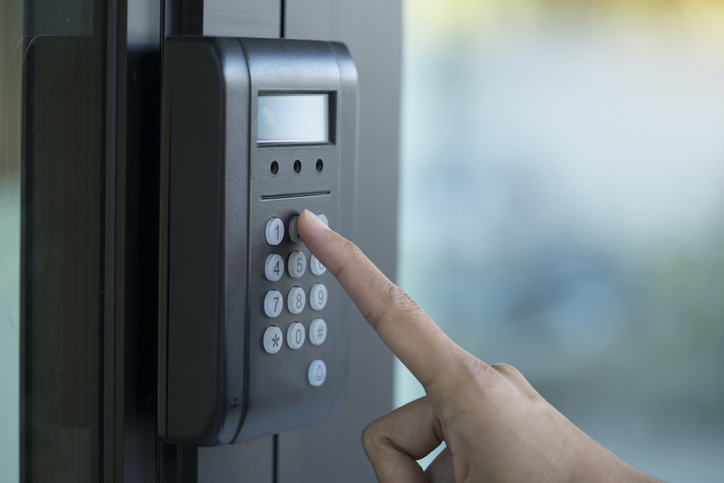 fingerprint and access control in a office building